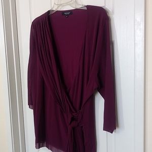 Wrap top with side tie